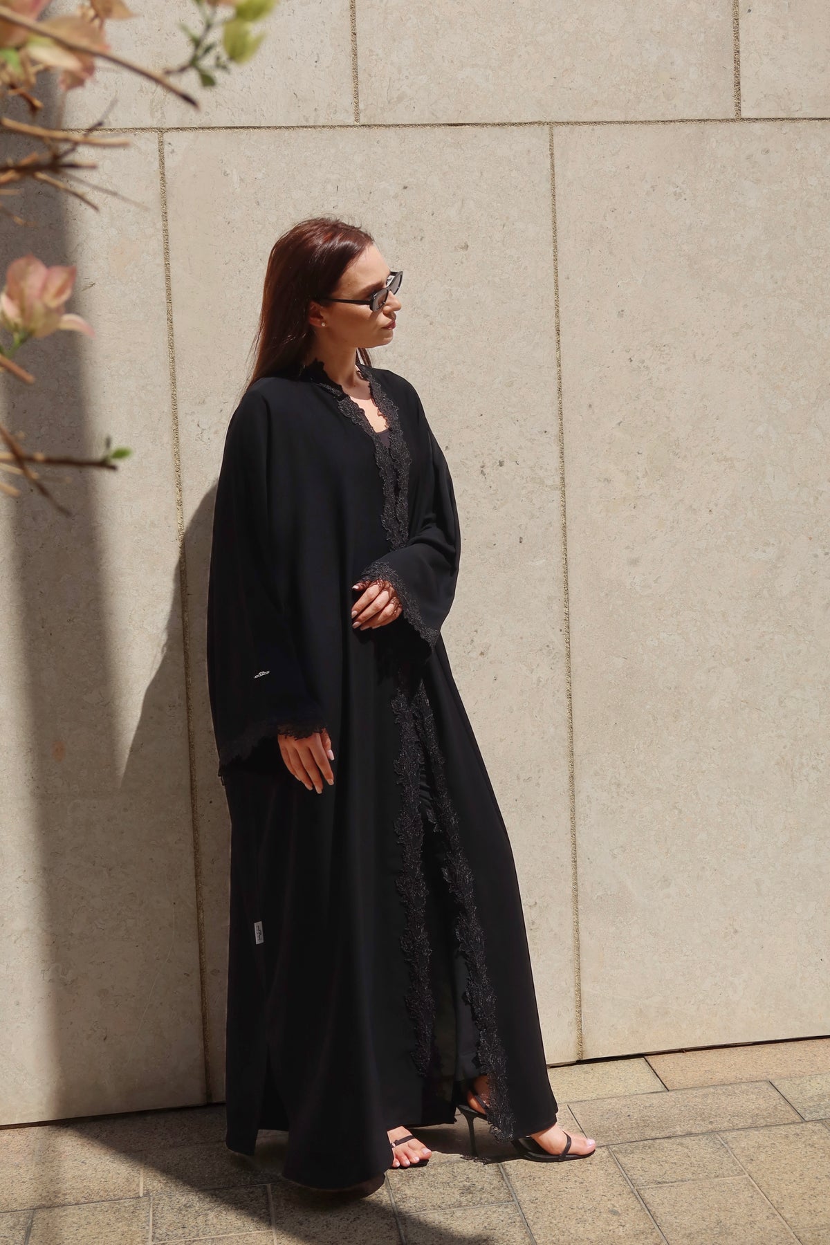 Lace Abaya S26016