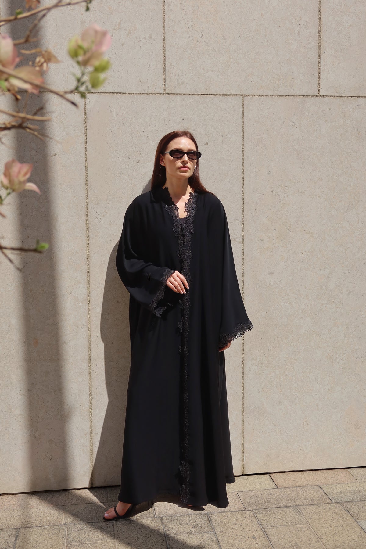 Lace Abaya S26016