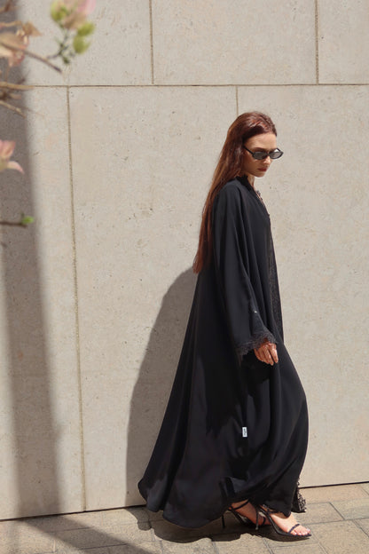 Lace Abaya S26016