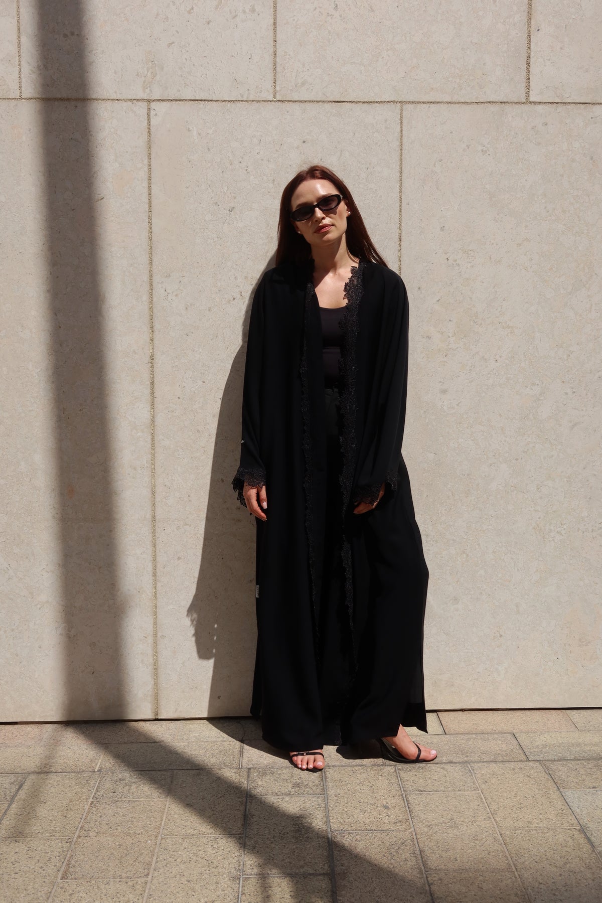 Lace Abaya S26016